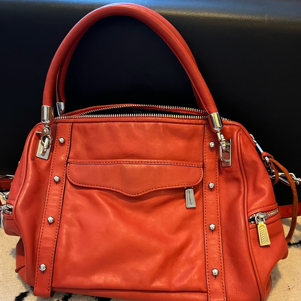 Rebecca Minkoff Cupid bag in a coral orange limited edition color EUC